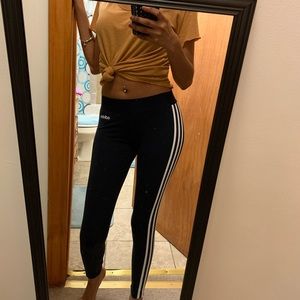brand new Adidas normal length 3 stripe leggings